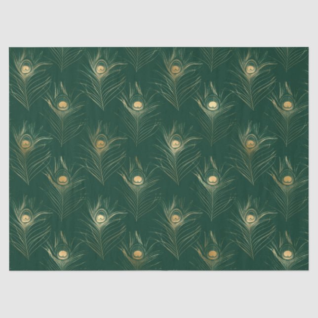 Design der Emerald- und Gold-Safari-Serie 16 Seidenpapier (Vorderseite)