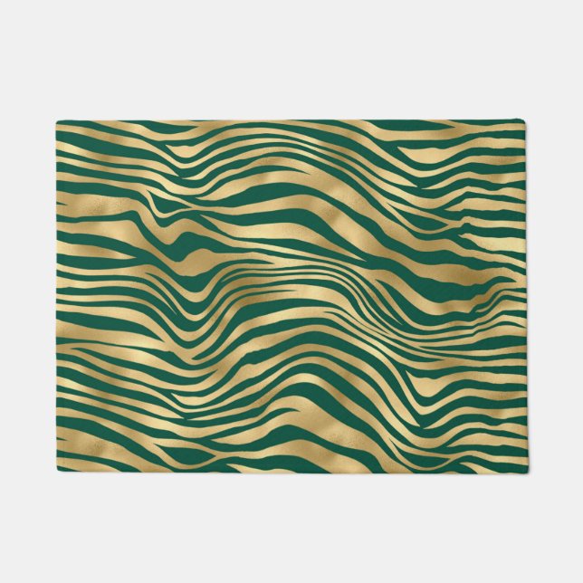 Design der Emerald- und Gold-Safari-Serie 4 Fußmatte (Vorderseite)