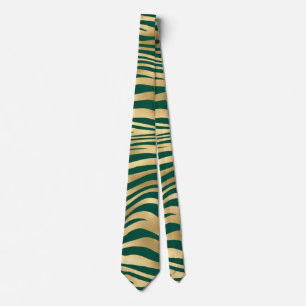 Design der Emerald- und Gold-Safari-Serie 4 Krawatte