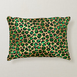 Design der Emerald- und Gold-Safari-Serie 8 Dekokissen
