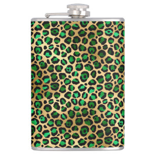 Design der Emerald- und Gold-Safari-Serie 8 Flachmann