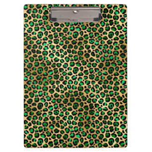 Design der Emerald- und Gold-Safari-Serie 8 Klemmbrett