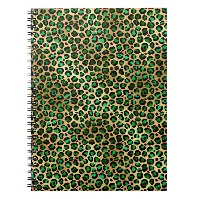 Design der Emerald- und Gold-Safari-Serie 8 Notizblock (Vorderseite)
