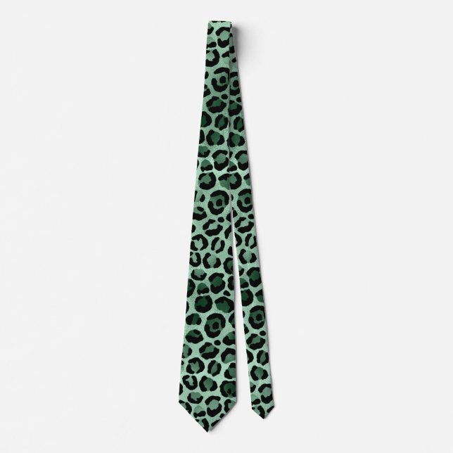 Design der Emerald- und Gold-Safari-Serie 9 Krawatte (Vorderseite)