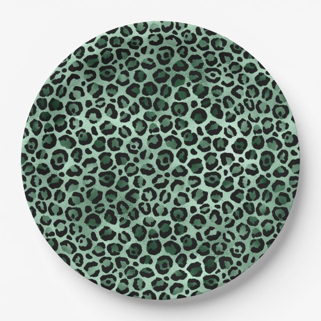 Design der Emerald- und Gold-Safari-Serie 9 Pappteller (Vorderseite)