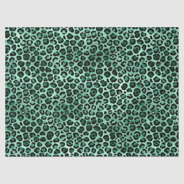 Design der Emerald- und Gold-Safari-Serie 9 Seidenpapier (Vorderseite)