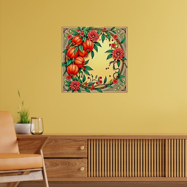 Design der FestivalflorIllustration Poster (Wohnzimmer 2)