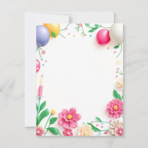 Design der Flachkarte Geburtstag Karte