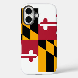 Design der Flagge des Bundesstaates Maryland iPhone 16 Hülle
