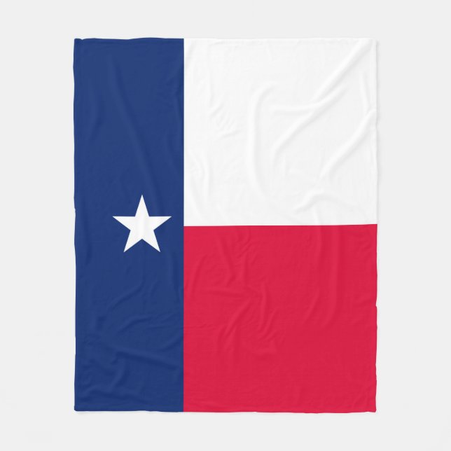 Design der Flagge des Staates Texas Fleecedecke (Vorderseite)