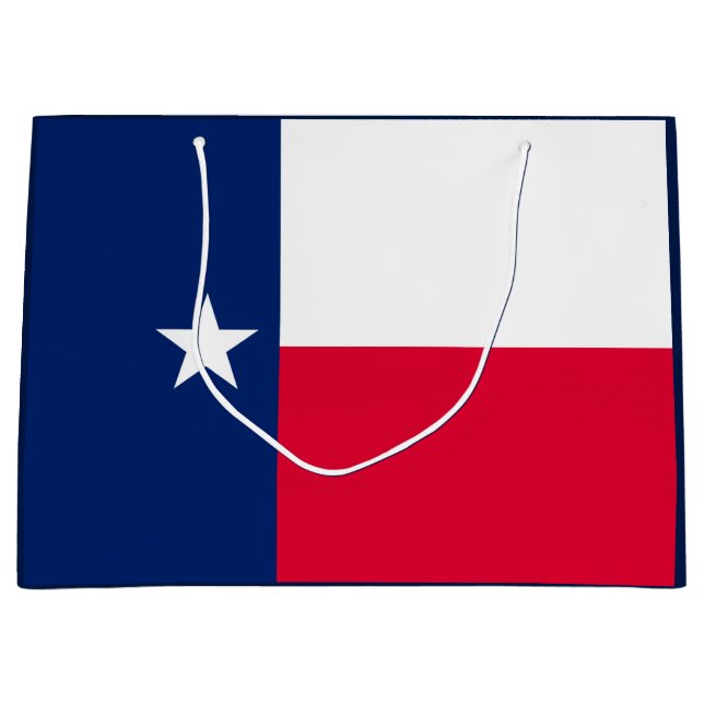 Design der Flagge des Staates Texas Große Geschenktüte (Vorderseite)