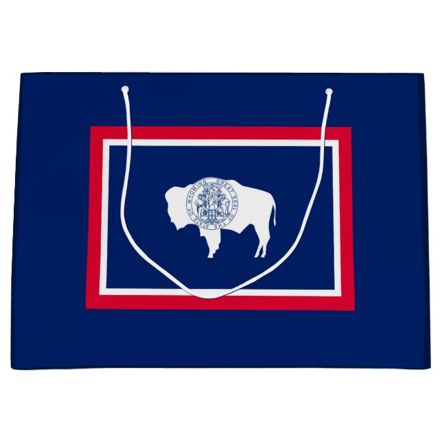 Design der Flaggen des Wyoming-Zustands Große Geschenktüte (Vorderseite)