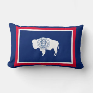 Design der Flaggen des Wyoming-Zustands Lendenkissen