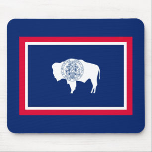 Design der Flaggen des Wyoming-Zustands Mousepad