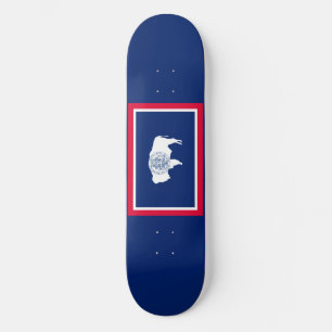 Design der Flaggen des Wyoming-Zustands Skateboard