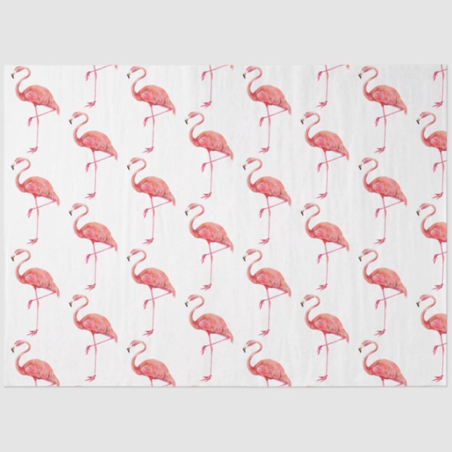 Design der Flamingo-Serie 1 Seidenpapier (Vorderseite)