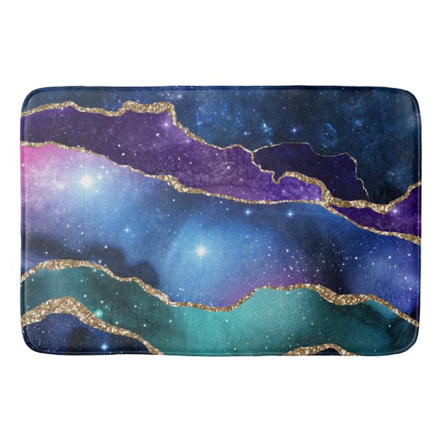 Design der Galaxy Agate Serie 13 Badematte (Vorderseite)