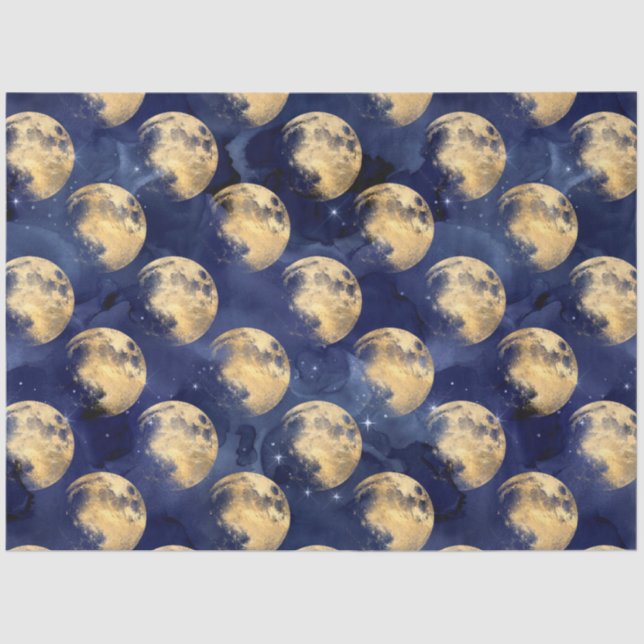 Design der Galaxy Moon Serie 10 Seidenpapier (Vorderseite)