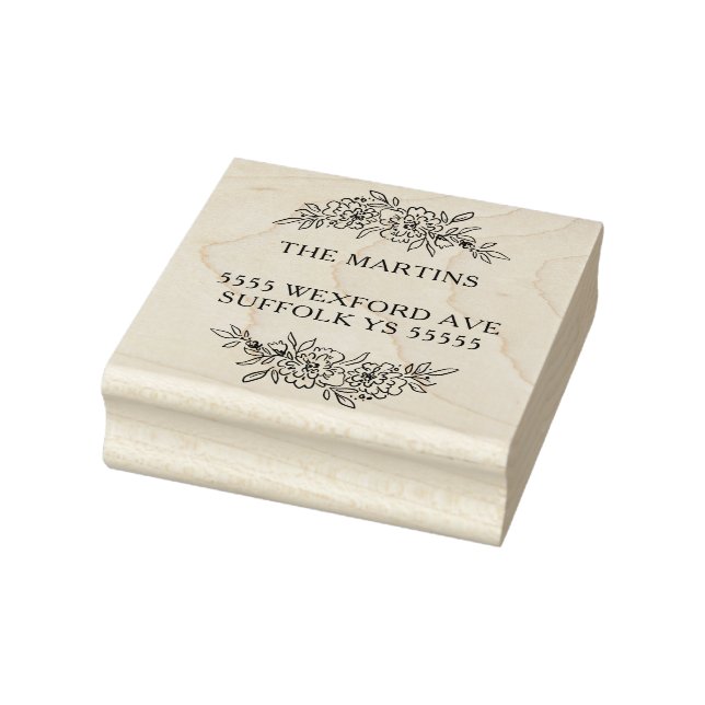 Design der Garlands-Adresse Gummistempel (Stempel)
