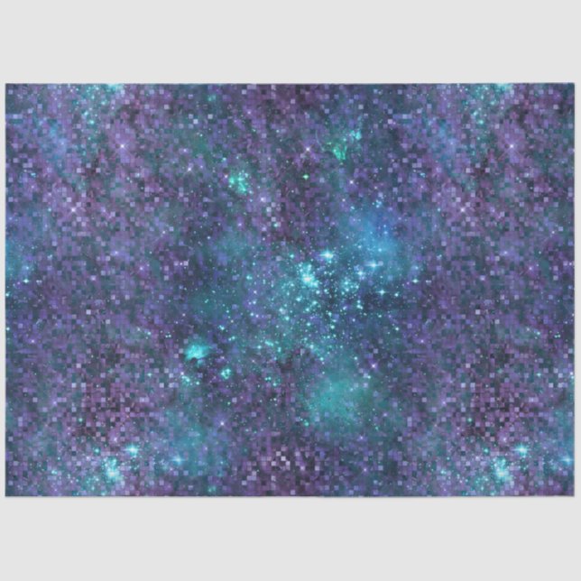 Design der glänzenden Galaxy-Serie 1 Seidenpapier (Vorderseite)