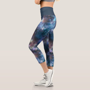 Design der glänzenden Galaxy-Serie 3 Capri Leggings