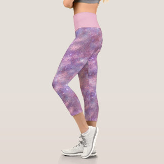 Design der glänzenden Galaxy-Serie 6 Capri Leggings