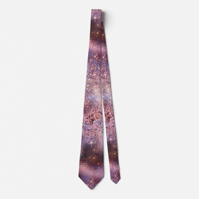 Design der glänzenden Galaxy-Serie 9 Krawatte (Vorderseite)