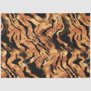 Design der Glitzer Tiger Serie #4 Seidenpapier