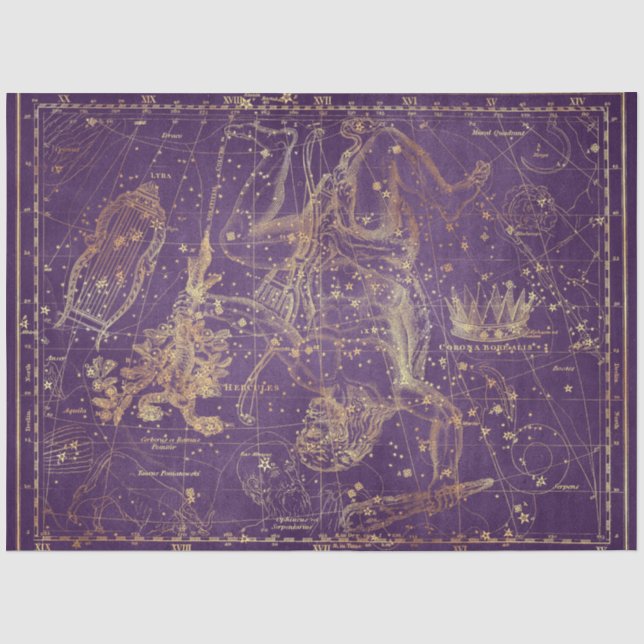 Design der Gold Star-Karte 9 Seidenpapier (Vorderseite)