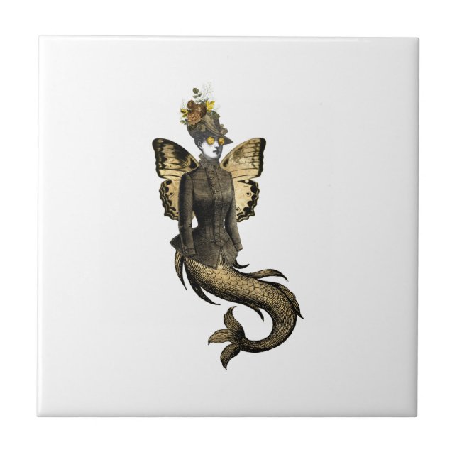 Design der Gold SteamPunk-Serie 7 Fliese (Vorderseite)