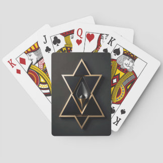 Design der Gold Triangle-Hourglass-Shape-Karte Spielkarten