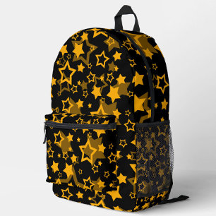 Design der Golden Stars Glitzer Bedruckter Rucksack