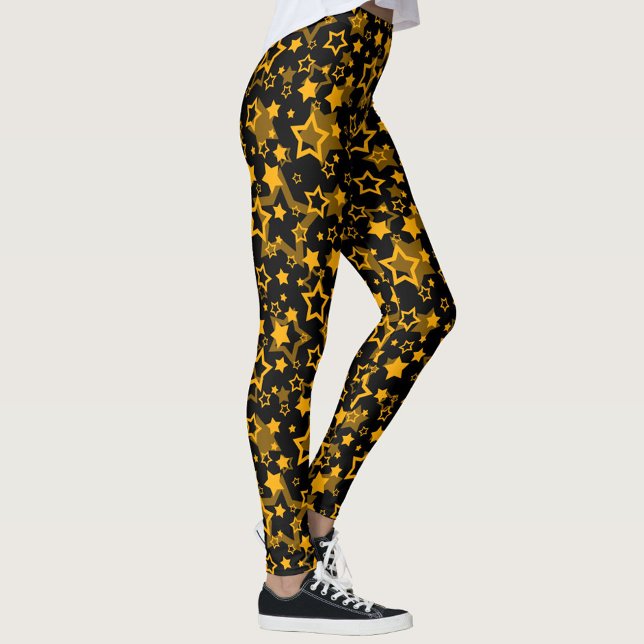 Design der Golden Stars Glitzer Leggings (Von Creator hochgeladen)