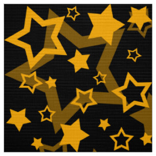 Design der Golden Stars Glitzer Stoff