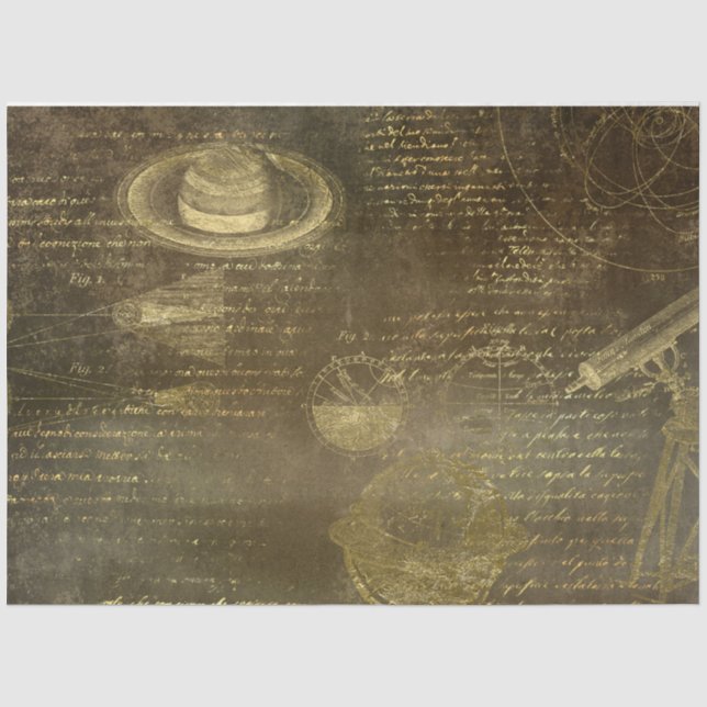 Design der goldenen Galileo-Serie 15 Seidenpapier (Vorderseite)
