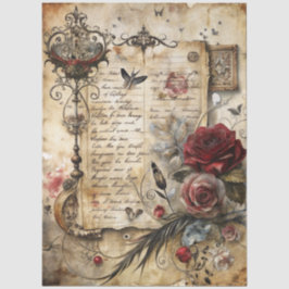 Design der Gothic Junk Journal-Serie 8 Seidenpapier