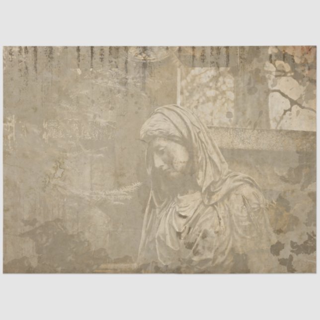 Design der gotischen Engel-Serie 5 Seidenpapier (Vorderseite)