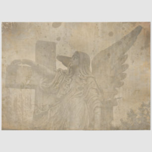 Design der gotischen Engel-Serie 9 Seidenpapier