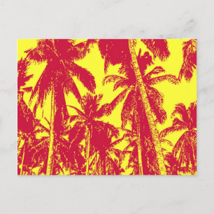 Design der grafischen Palmen Postkarte