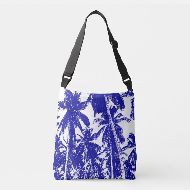 Design der grafischen Palmen Tragetaschen Mit Langen Trägern (Vorderseite)