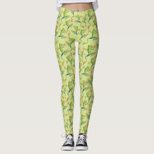 Design der Grünbaum-Frog-Muster Leggings