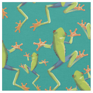 Design der Grünbaum-Frog-Muster Stoff