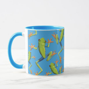 Design der Grünbaum-Frog-Muster Tasse