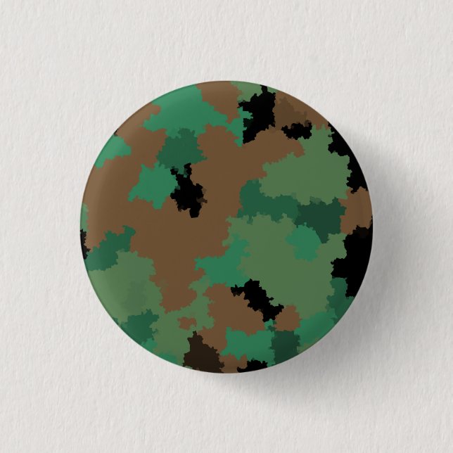 Design der grünen Armee Dschungel-Camouflage Button (Vorderseite)