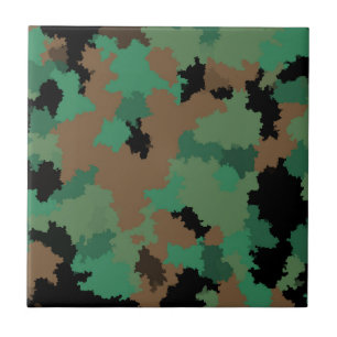 Design der grünen Armee Dschungel-Camouflage Fliese