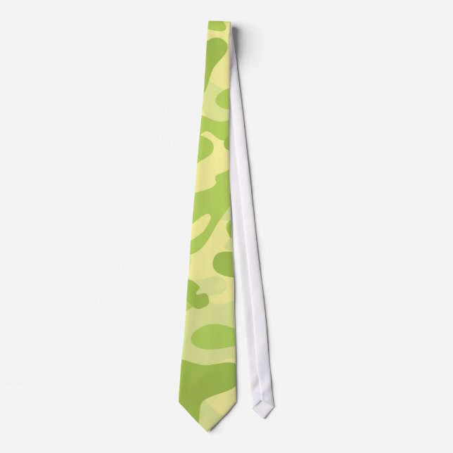Design der grünen Camouflage Krawatte (Vorderseite)