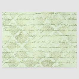 Design der grünen Papierreihe Ephemera 10 Seidenpapier