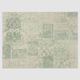 Design der grünen Papierreihe Ephemera 19 Seidenpapier