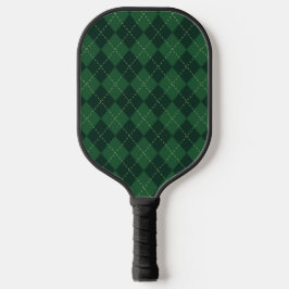 Design der grünen und schwarzen Raute Pickleball Schläger