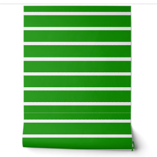Design der grünen und weißen Streifen Tapete